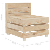 Garden Pallet Sofa Wood - 45-Degree Angle