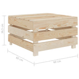 2 Piece Garden Pallet Lounge Set Wood - Extra Image