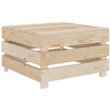 2 Piece Garden Pallet Lounge Set Wood - Rear View