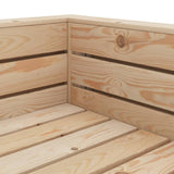 2 Piece Garden Pallet Lounge Set Wood - Low Angle