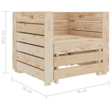 2 Piece Garden Pallet Lounge Set Wood - Extra Image