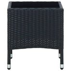 Garden Table Black 40x40x45 cm Poly Rattan