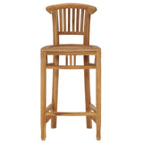 Bar Stool Solid Teak Wood - Front View