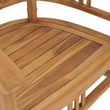 Garden Chairs 2 pcs Solid Teak Wood - Close-Up Angle