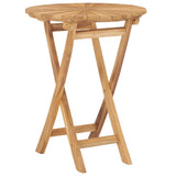 Folding Garden Table ? 60 cm Solid Teak Wood