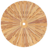 Folding Garden Table Ø 85 cm Solid Teak Wood