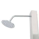 Outdoor Shower with Tray WPC Stainless Steel