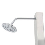 Outdoor Shower with Tray WPC Stainless Steel