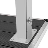 Outdoor Shower with Tray WPC Stainless Steel