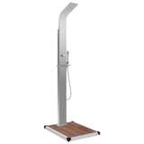 Outdoor Shower with Tray WPC Stainless Steel