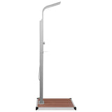 Outdoor Shower with Tray WPC Stainless Steel - Top-Down View