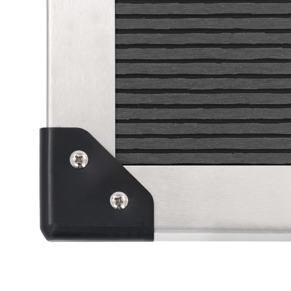 Outdoor Shower with Tray WPC Stainless Steel