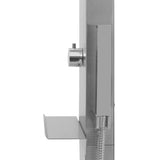 Outdoor Shower with Tray WPC Stainless Steel