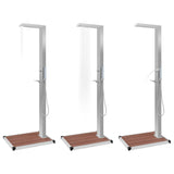 Outdoor Shower with Tray WPC Stainless Steel - Side View