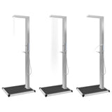 Outdoor Shower with Tray WPC Stainless Steel - Side View