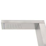 Outdoor Shower with Tray WPC Stainless Steel