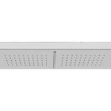 Outdoor Shower with Tray WPC Stainless Steel - Rear View