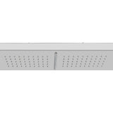 Outdoor Shower with Tray WPC Stainless Steel - Rear View