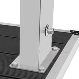 Outdoor Shower with Tray WPC Stainless Steel