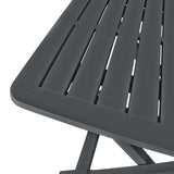 3 Piece Folding Bistro Set Plastic Anthracite - 45-Degree Angle