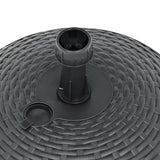 Umbrella Base Sand/Water Filled 20 L Anthracite Plastic Rattan - 45-Degree Angle