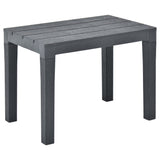Garden Benches 2 pcs Anthracite Plastic - Front View