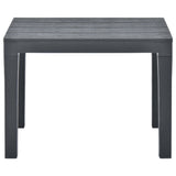 Garden Benches 2 pcs Anthracite Plastic