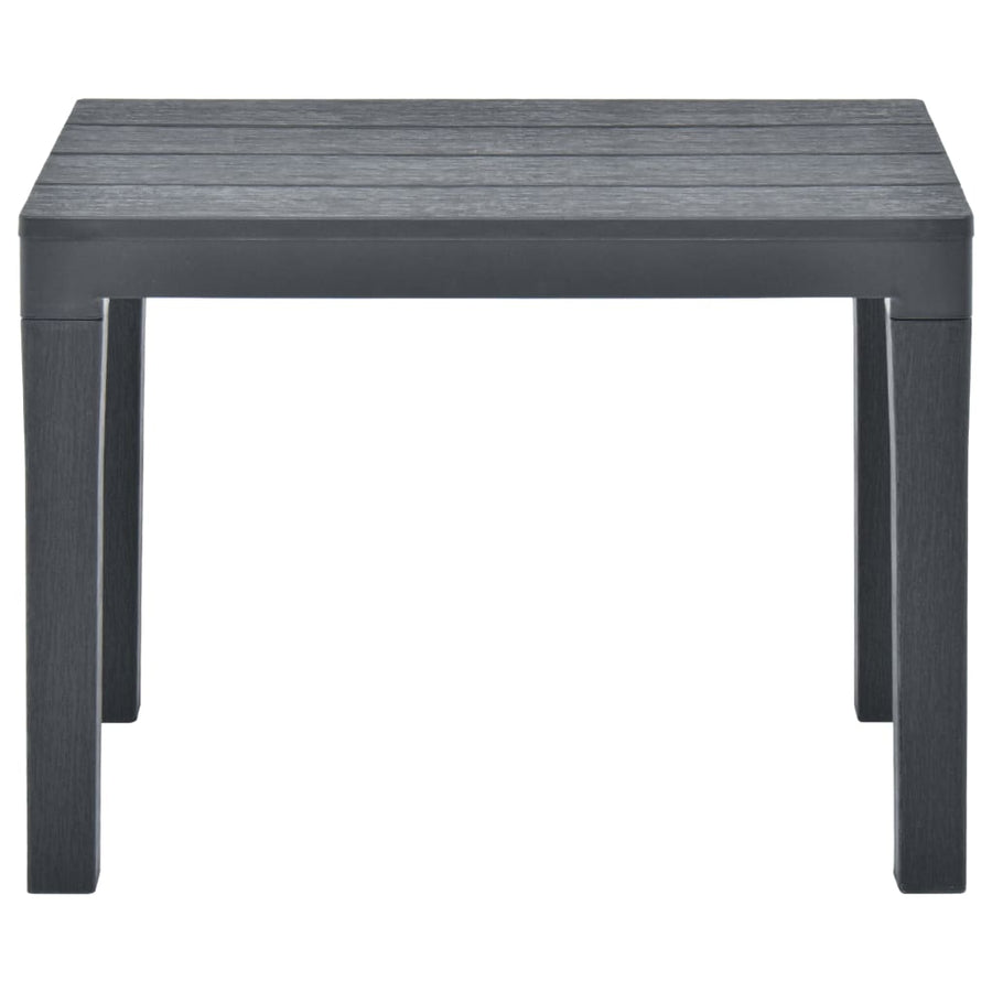 Garden Benches 2 pcs Anthracite Plastic