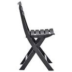 Folding Chairs 2 pcs Plastic Anthracite