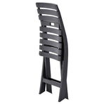 Folding Chairs 2 pcs Plastic Anthracite