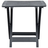 Folding Garden Table Anthracite 79x72x70 cm Plastic