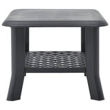 Coffee Table Anthracite 90x60x46 cm Plastic - Top-Down View