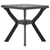 Bistro Table Anthracite 70x70x72 cm Plastic - Side View