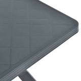 Bistro Table Anthracite 70x70x72 cm Plastic - Top-Down View