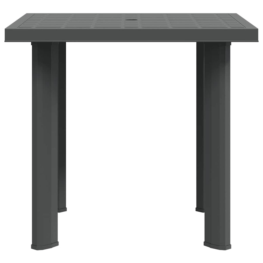Garden Table Anthracite 80x75x72 cm Plastic