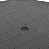Garden Table Anthracite 89 cm Plastic