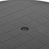 Garden Table Anthracite 89 cm Plastic - 45-Degree Angle