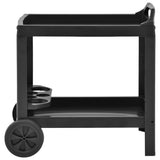 Beverage Cart Anthracite 69x53x72 cm Plastic - Front View