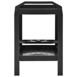 Beverage Cart Anthracite 69x53x72 cm Plastic - Side View
