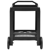 Beverage Cart Anthracite 69x53x72 cm Plastic - Top-Down View