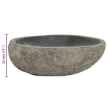 Basin River Stone Oval (29-38)x(24-31) cm - Close-Up Angle
