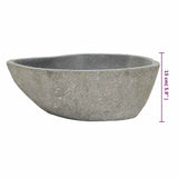 Basin River Stone Oval (36-46)x(29-36) cm - Low Angle
