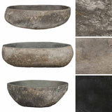 Basin River Stone Oval (45-53)x(34-41) cm - Top-Down View