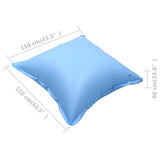 Inflatable Winter Air Pillows for Above-Ground Pool Cover 10 pcs PVC - Rear View
