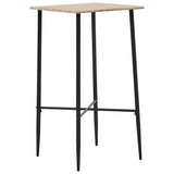 5 Piece Bar Set Plastic White - Front View