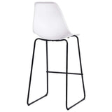 5 Piece Bar Set Plastic White - Extra Image