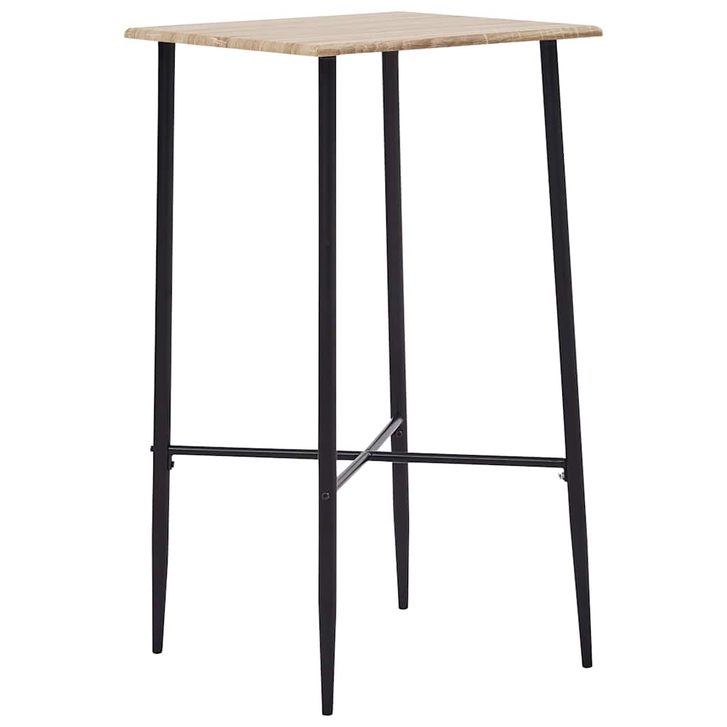 3 Piece Bar Set Plastic Black