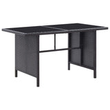 6 Piece Garden Lounge Set with Cushions Poly Rattan Black - Extra Image
