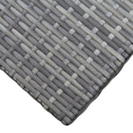 Folding Stool Poly Rattan Grey