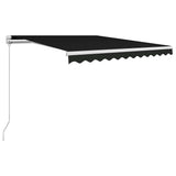 Manual Retractable Awning 300x250 cm Anthracite - Front View